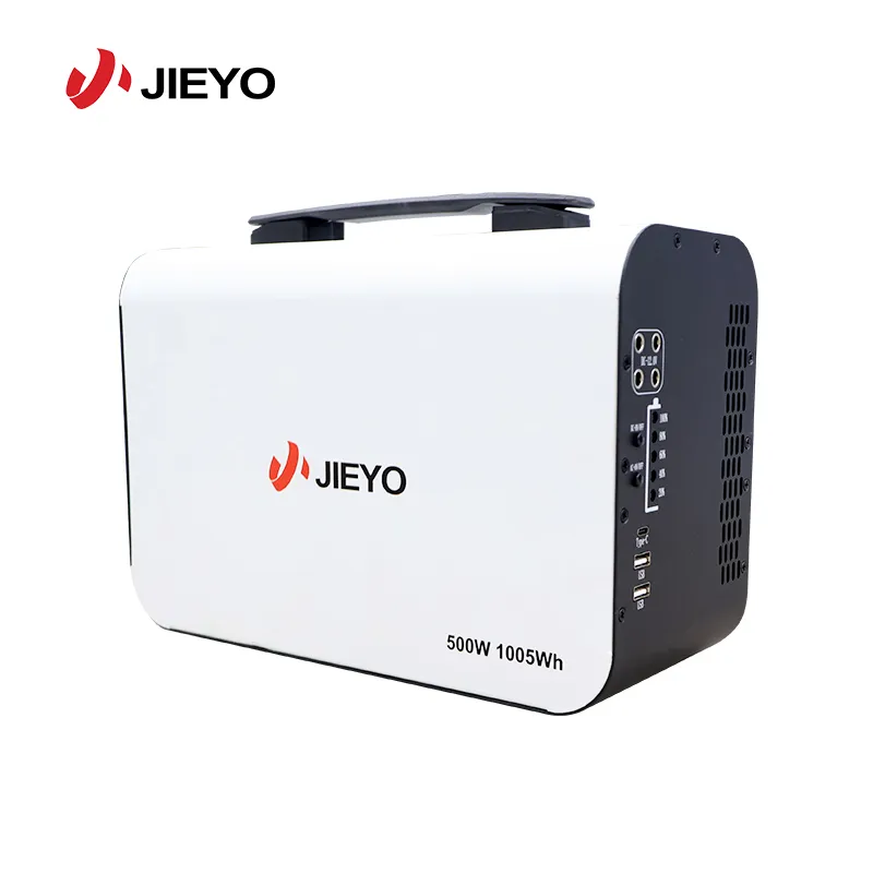 JIEYO 500W 1005Wh Portable Power Station interface panel