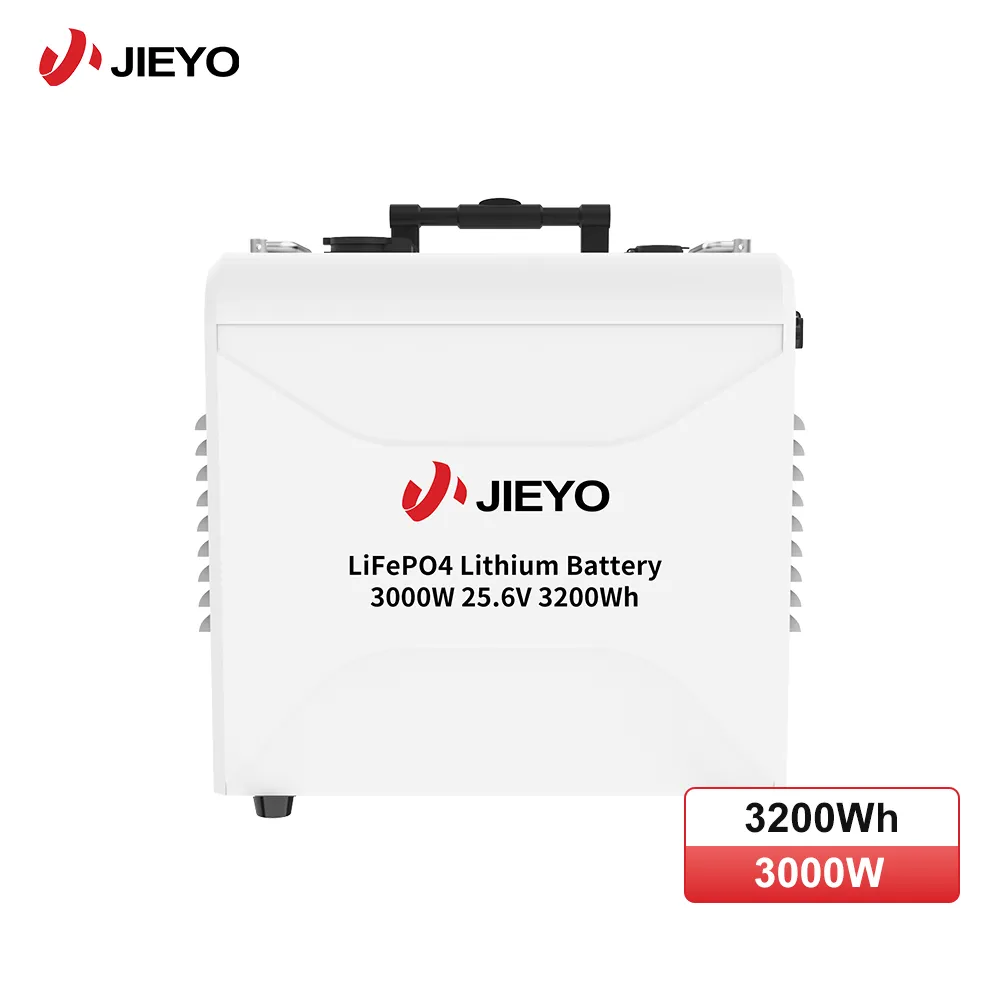 3000W 25.6V 3200Wh Portable LiFePO4 Power 2 Station