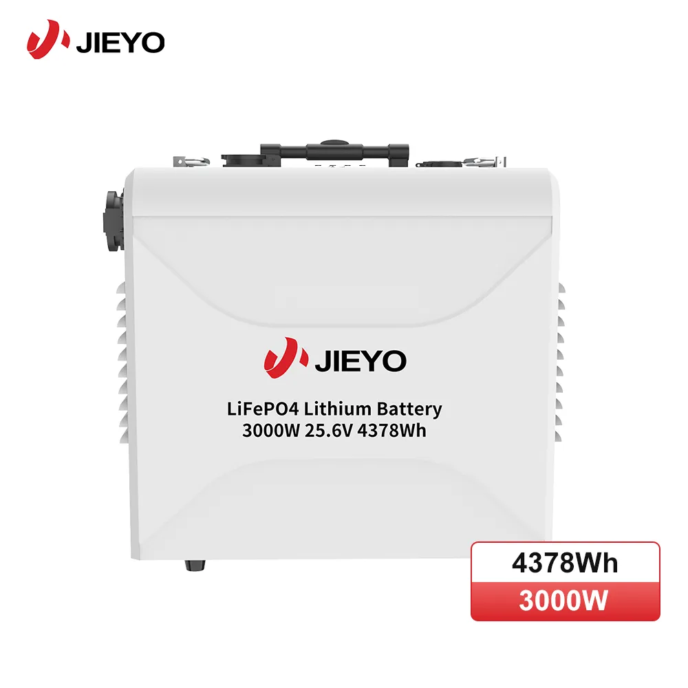 3000W 25.6V 4378Wh Portable LiFePO4 Power Station