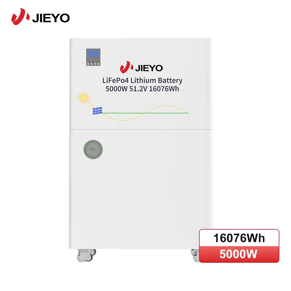 5000W 16076Wh LiFePO4 All In One ESS Front View White Background Main Product Image