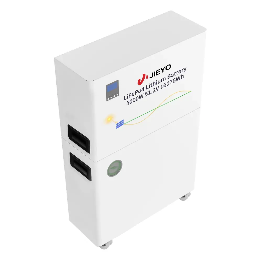 5000W 51.2V 16076Wh LiFePO4 All In One ESS Front Side View With Handle